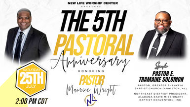 5th Pastoral Anniversary for Pastor Maurice Wright