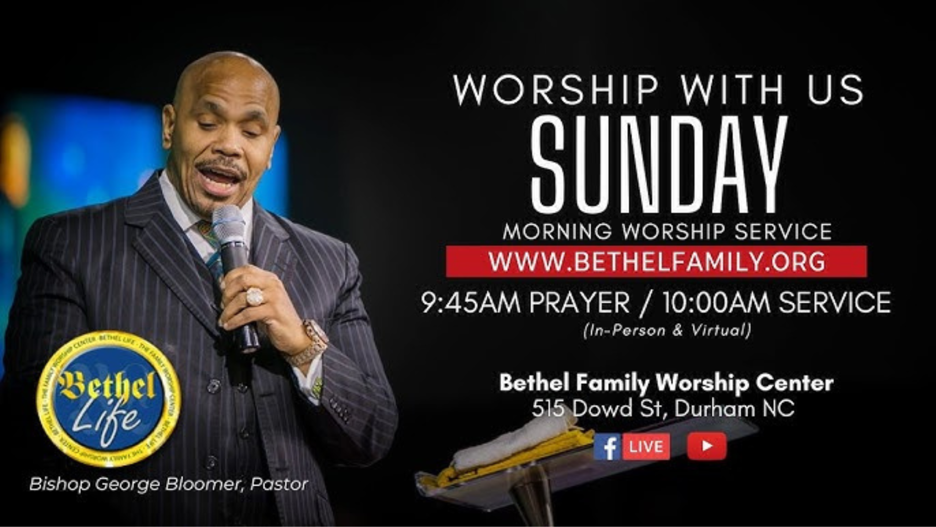 Bethel Family Worship Center Live - Dec 07, 2025