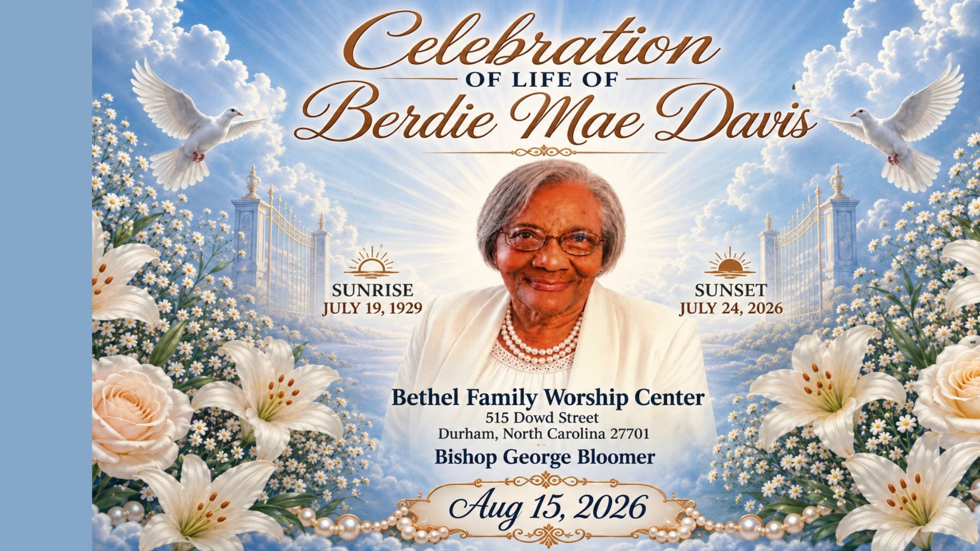 Celebration of Life Service: Berdie Mae Davis