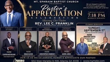 Tuesday Night Pastor's Appreciation