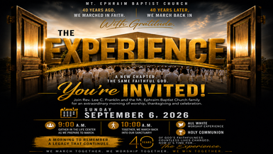 Mt. Ephraim Baptist Church Live - Sep 06, 2026