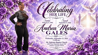 Celebration of Life Andrea Gales